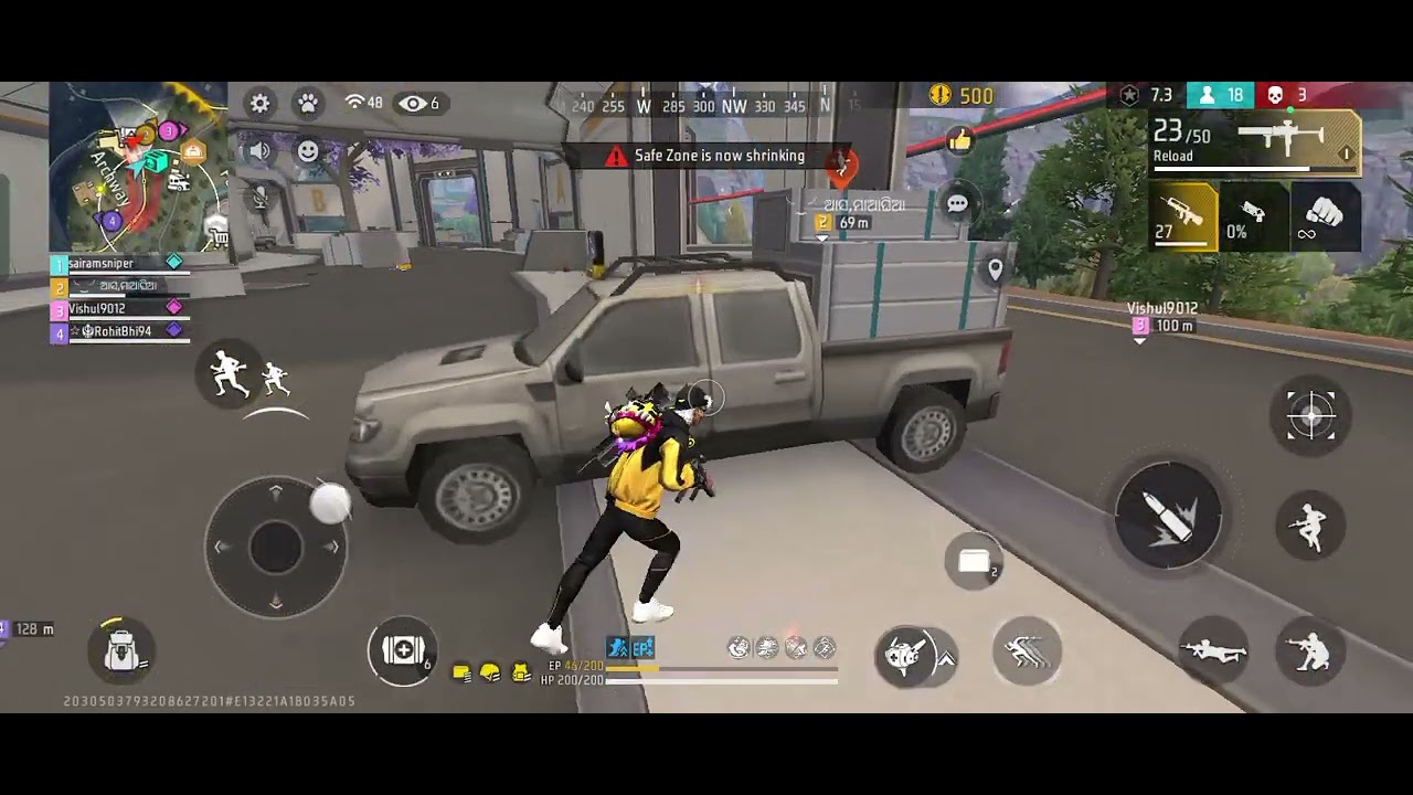 SVD Y+mac10 99%head shot rate 💪🏻⚡br squad full gameplay oppo a78 snap dragon processor 