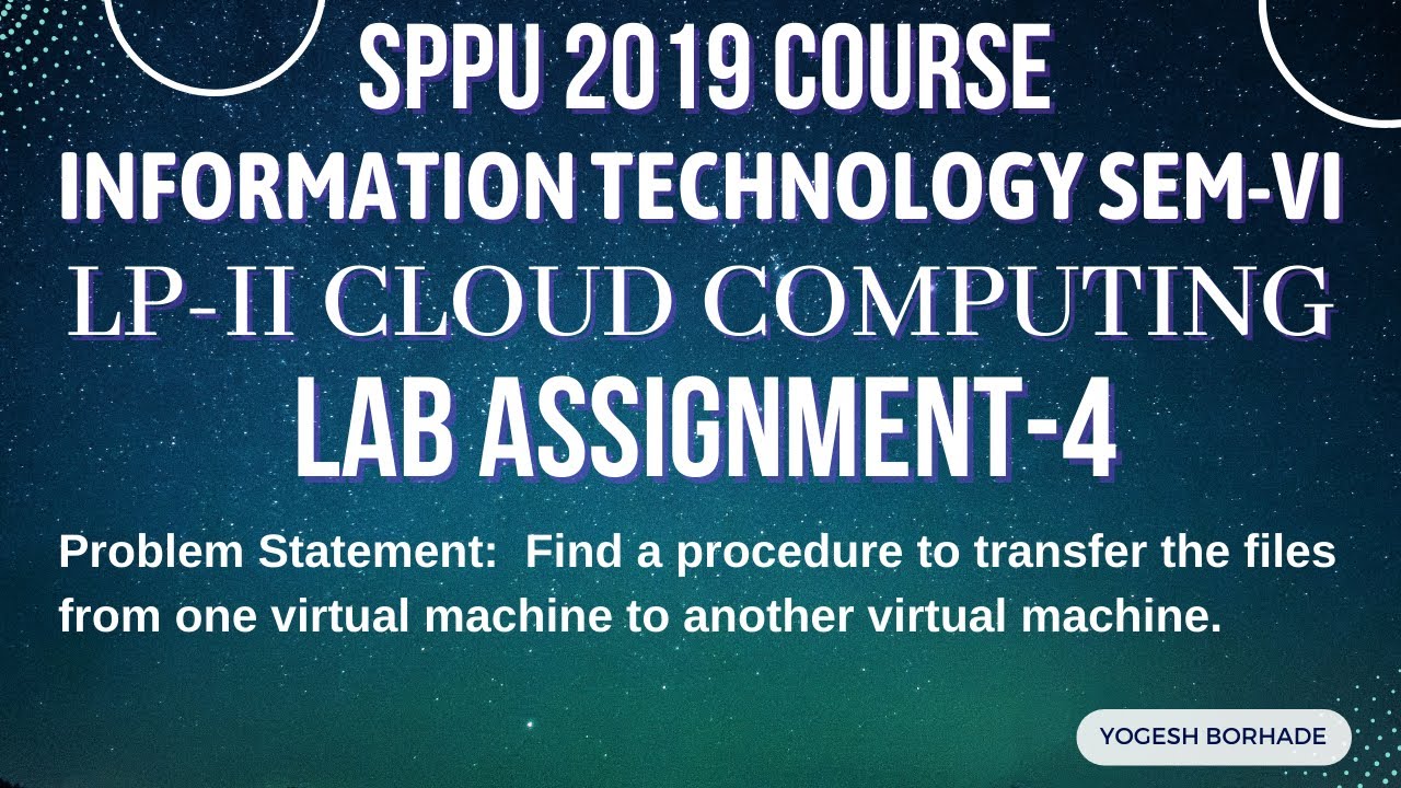 SPPU LP-II Cloud Computing Lab Assignment 4 || Third Year Information Technology Sem-VI || CC Lab-4