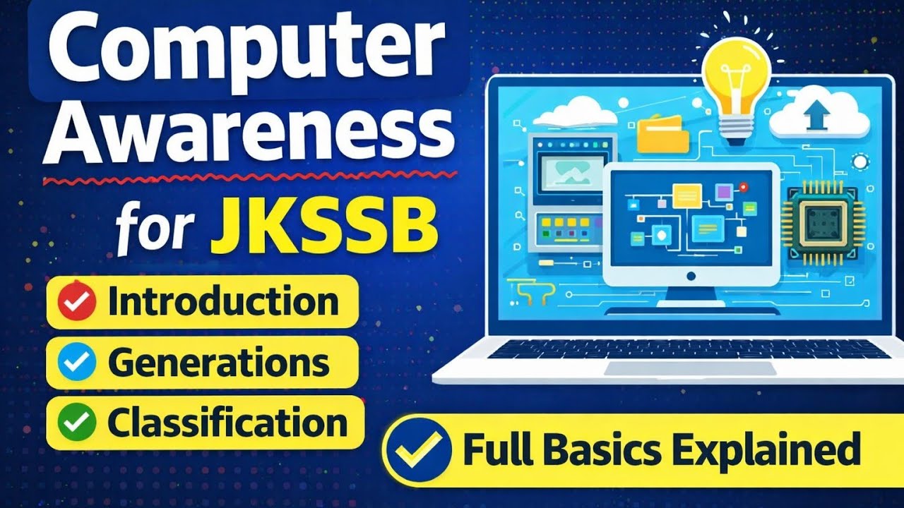 JKSSB Computer 0.1  | History, Generations & Types