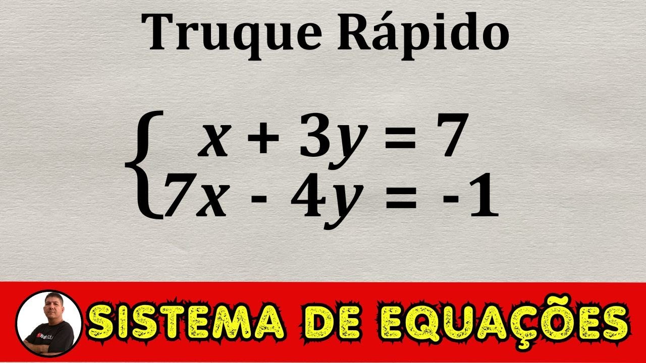 SISTEMA DE EQUAÇÕES DO PRIMEIRO GRAU | MACETE - Prof  Robson Liers