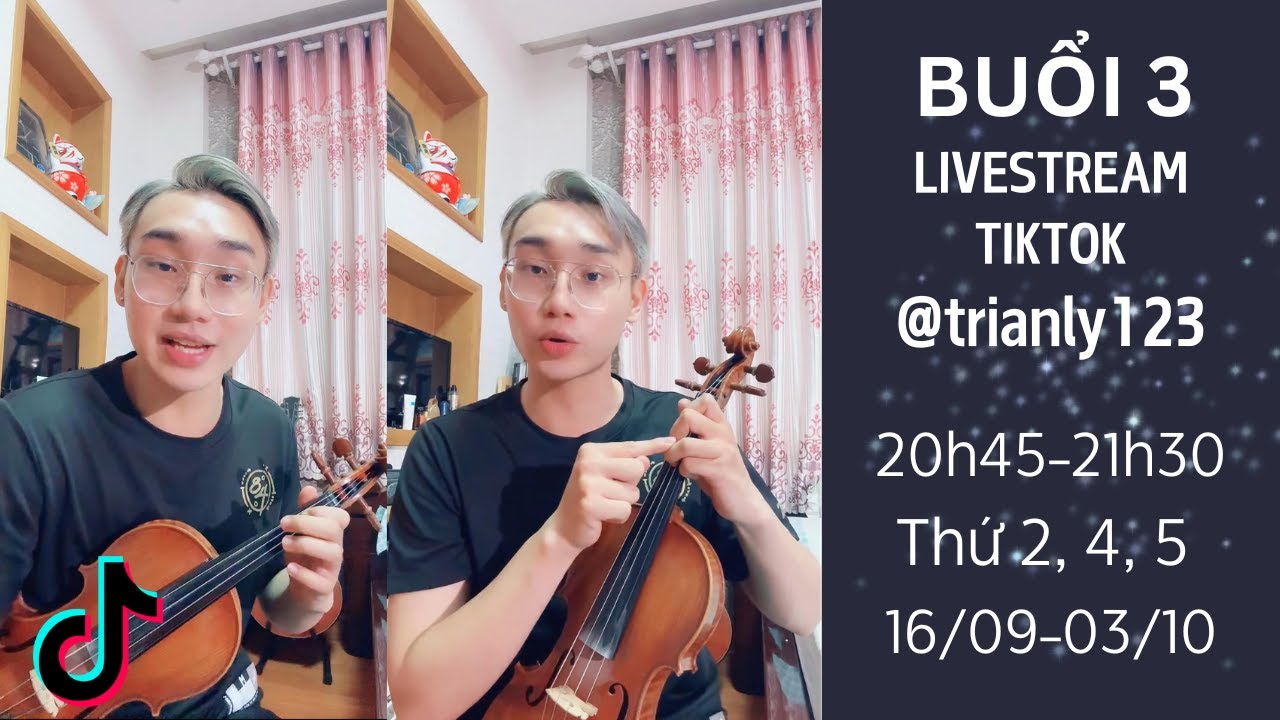 Livestream “Học Violin cùng Trí An” buổi 3: Tay trái bấm nốt, form Rê trưởng [19/09/24]