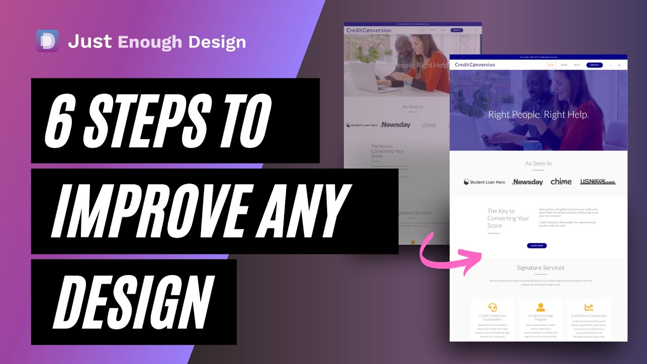 6 Steps to Improve the Design of Your Websites, Presentations, Ads, and More