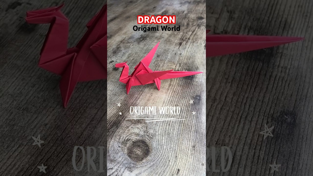 ORIGAMI WORLD DRAGON ORIGAMI TUTORIAL | NEW YEAR OF THE DRAGON SYMBOL ORIGAMI WORLD CHANNEL CRAFT