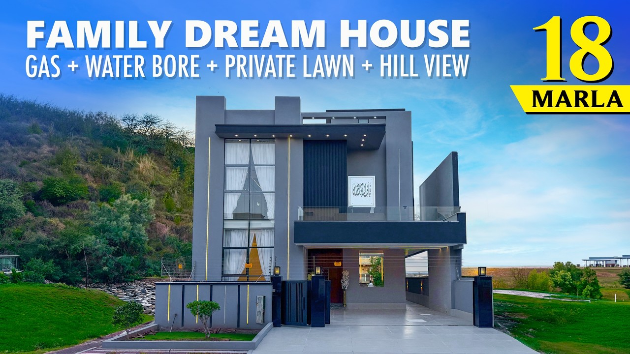 18 Marla House | Hill View + Gas + Water Bore + 6 Marla Extra Land for Sale Bahria Town Rawalpindi