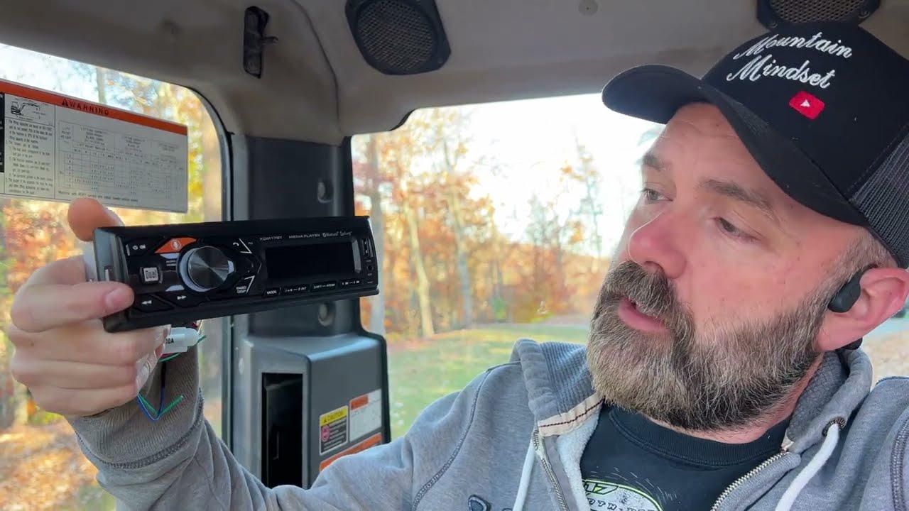 Installing a radio in my mini excavator