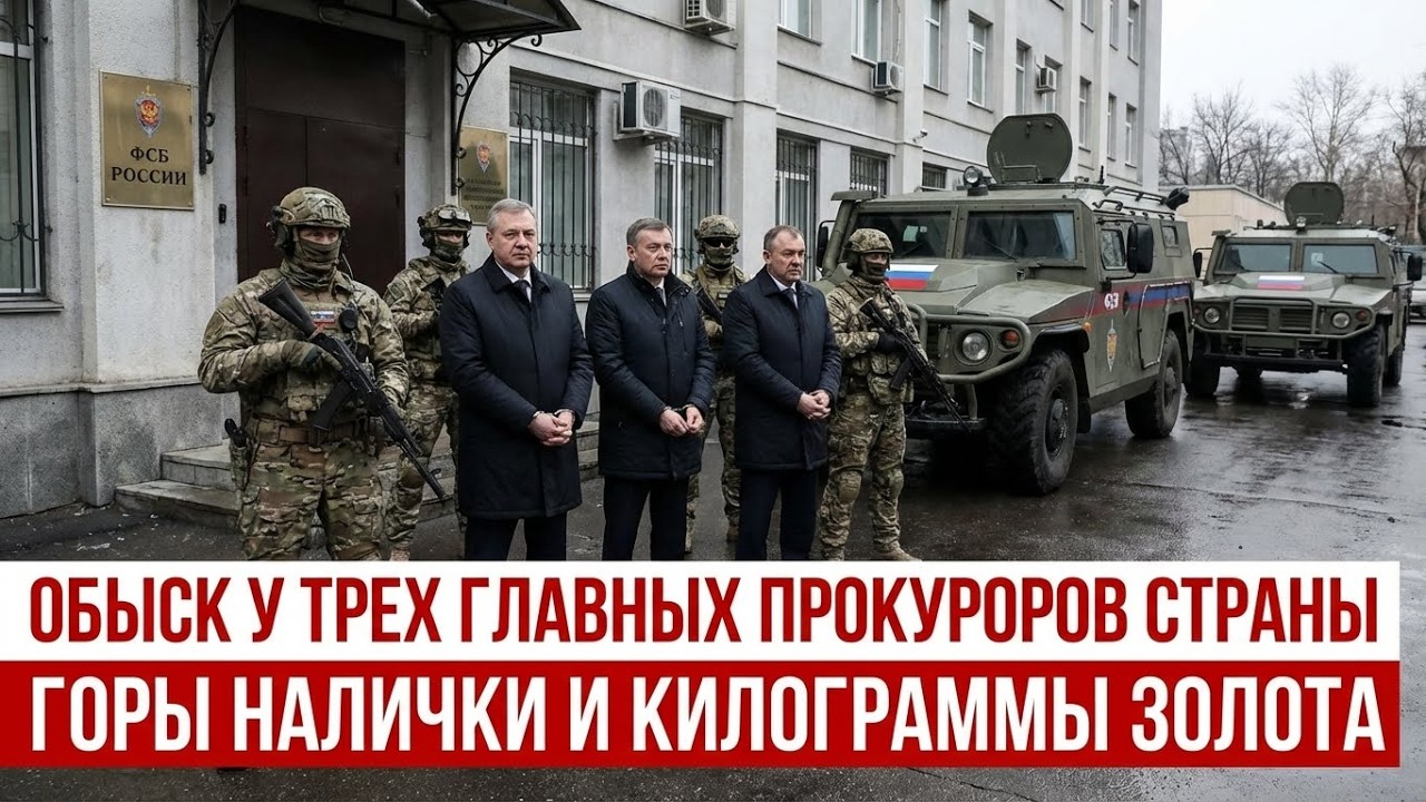ОБЫСК У ТРЕХ ГЛАВНЫХ ПРОКУРОРОВ СТРАНЫ: НАШЛИ ГОРЫ НАЛИЧКИ И КИЛОГРАММЫ ЗОЛОТА