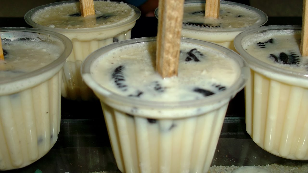 Paletas congeladas de Galleta Oreo ¡Cremositas!