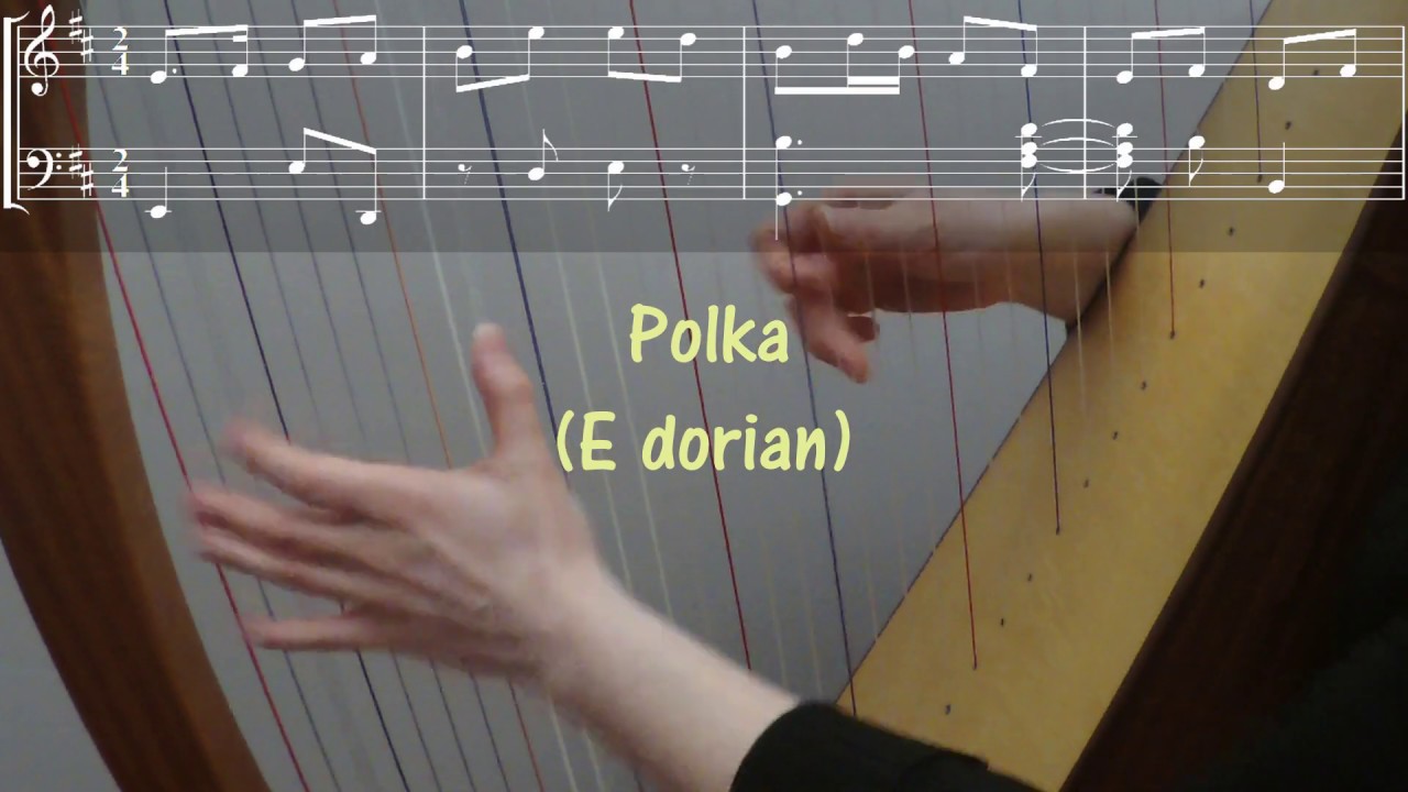 Riding On A Load Of Hay (Polka E dorian) - celtic harp with score