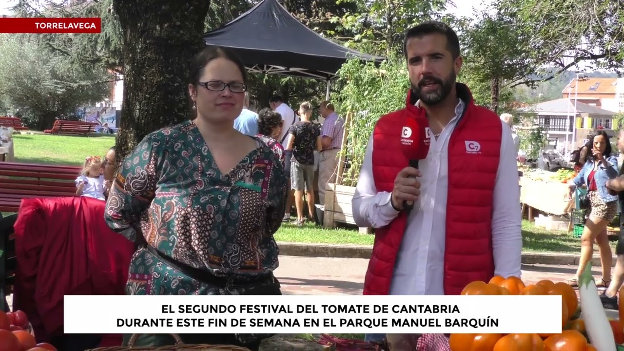 Segundo festival del tomate de Cantabria en el parque Manuel Barquin