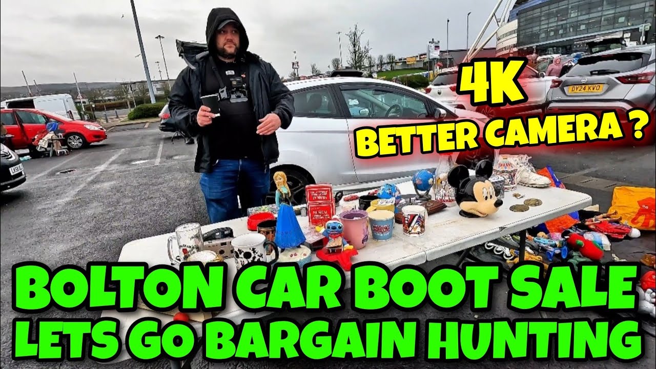 BARGAIN HUNTING at Bolton Car Boot Sale UK found GOLD and a BOLO #carboot 