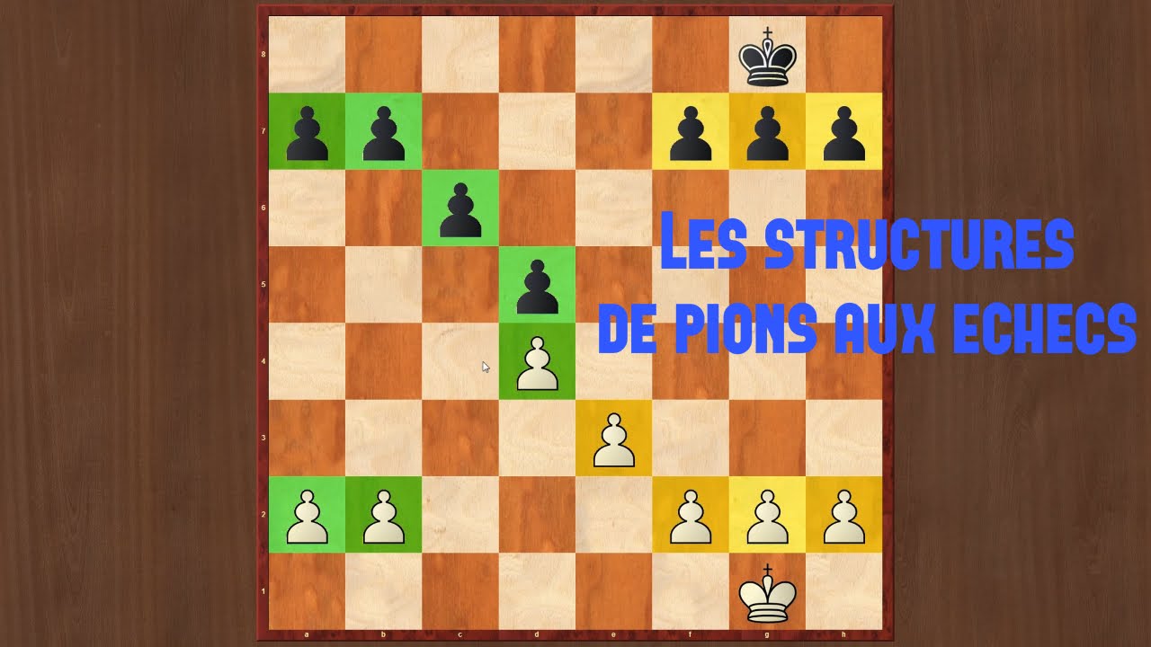 Types de structures de pions aux &eacute;checs