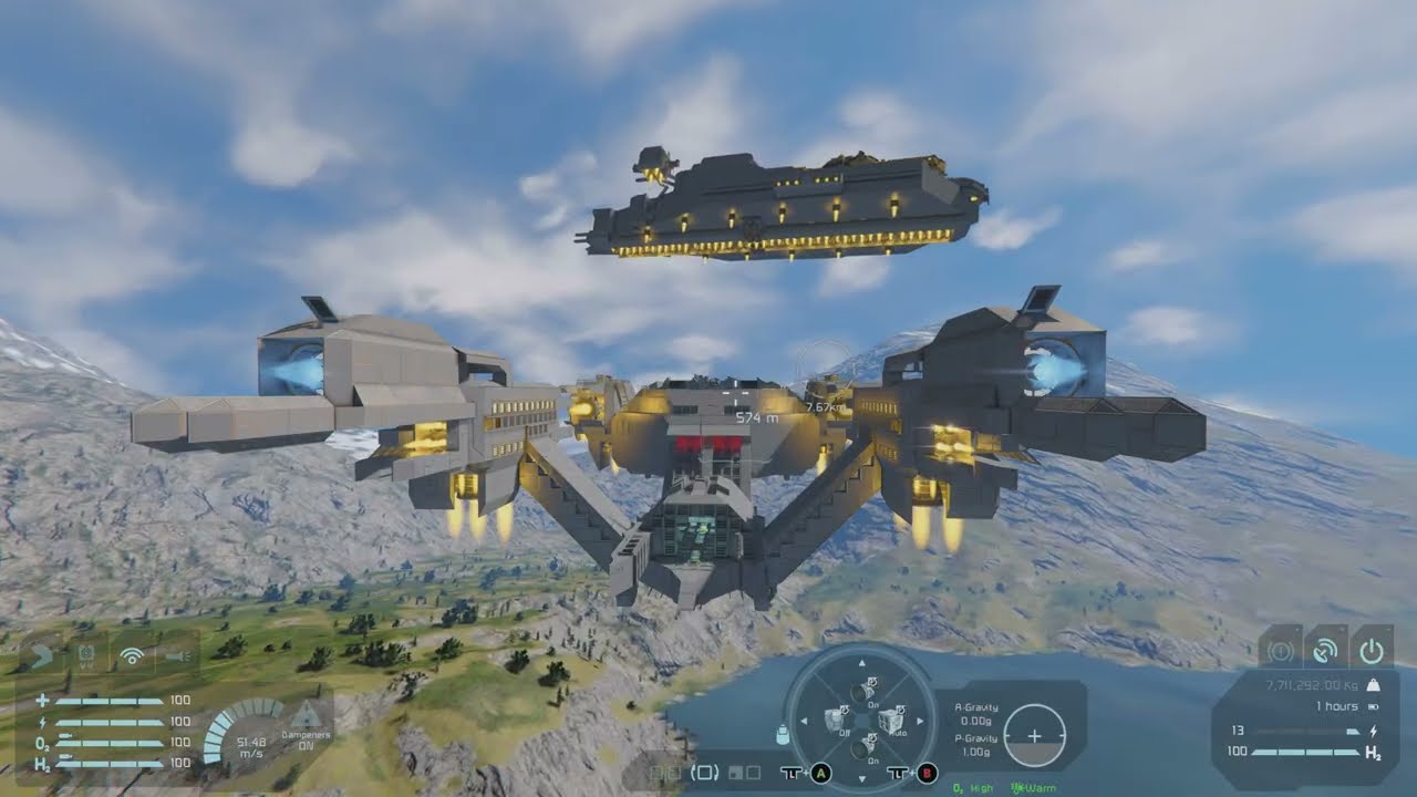 Bit heavy on the thrusters