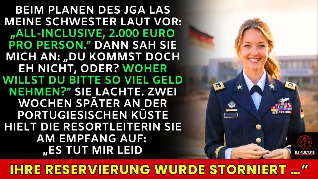 „Du kannst dir das nicht leisten“ – dann wird ihre Resort-Reservierung storniert.