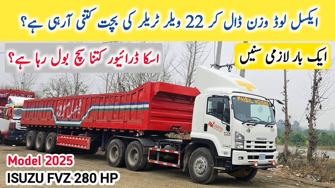 Isuzu FVZ 280HP Model 2025 Earning Expenses & profit information I Isuzu Treller Ke Market kese hy?