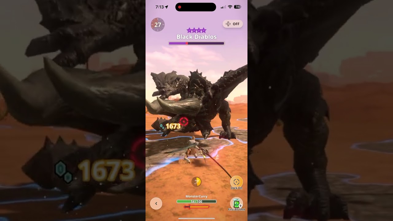 Monster Hunter Now - 9 Star Black Diablos vs Legiana Long Sword