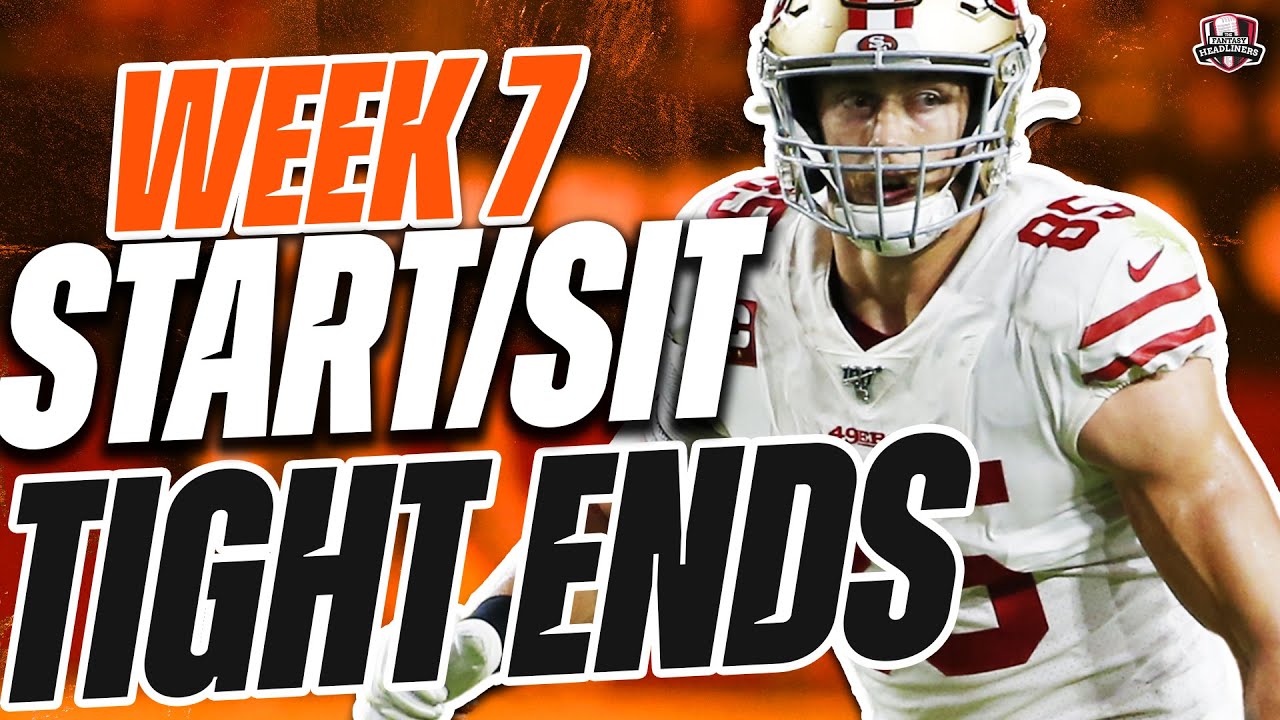 2022 Fantasy Football - MUST Start or Sit Week 7 Tight Ends - Every Match Up!!!