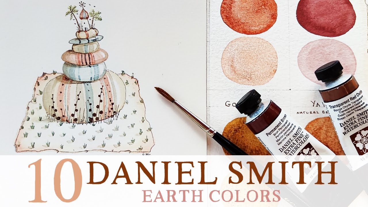 Swatching 10 Daniel Smith Earth Colours