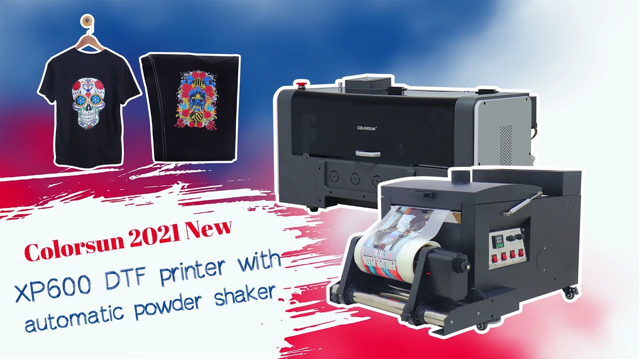 2022 New A3 desktop DTF printer with two EPSON XP 600 print heads How to Print DTF  Direct to Film