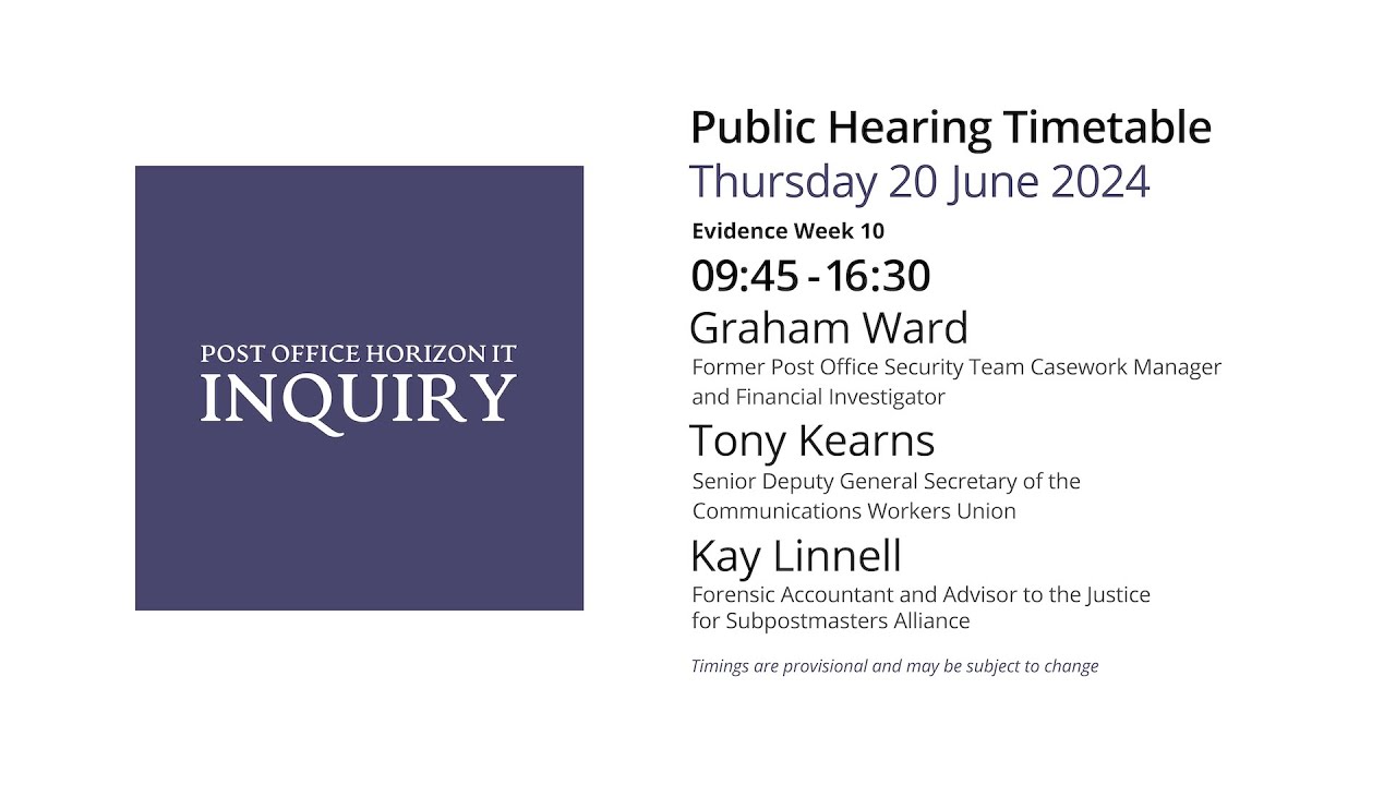 Kay Linnell - Day 154 PM (20 June 2024) - Post Office Horizon IT Inquiry