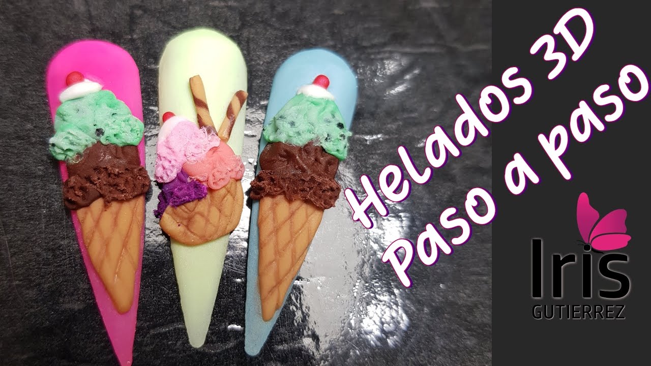 3D Nail Art Diseño helado de nieve - Clase 1 Taller Niños y Mamás