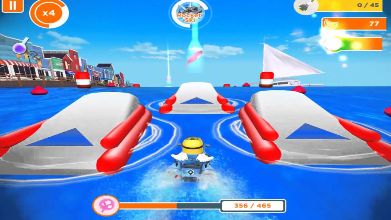 Minion Rush - Run on Pier 12 and collect all of the Whoopee Cushions 400 - Fun Kids games