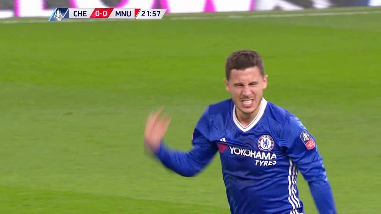 Eden Hazard vs Manchester United (Home) 16-17 HD