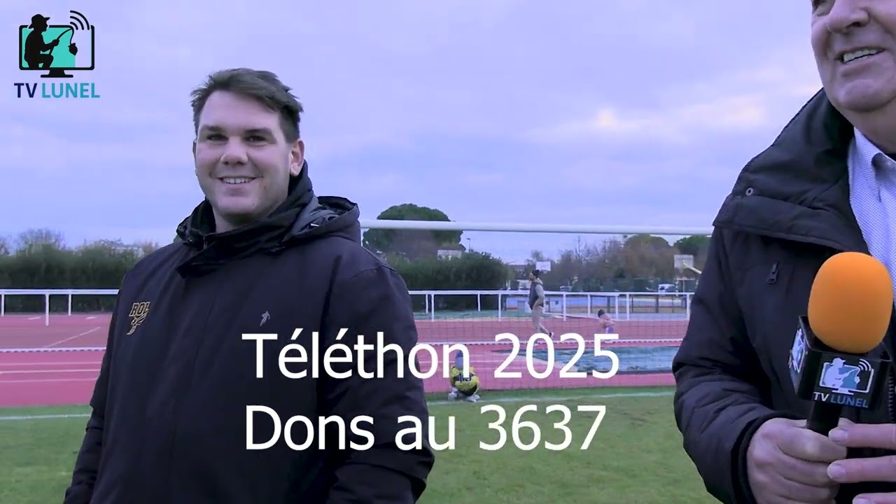 Reportage au Téléthon 2025 à Lunel, complexe sportif Colette Besson.