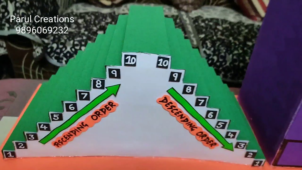 Ascending /Descending Order Model...Maths Exhibition..