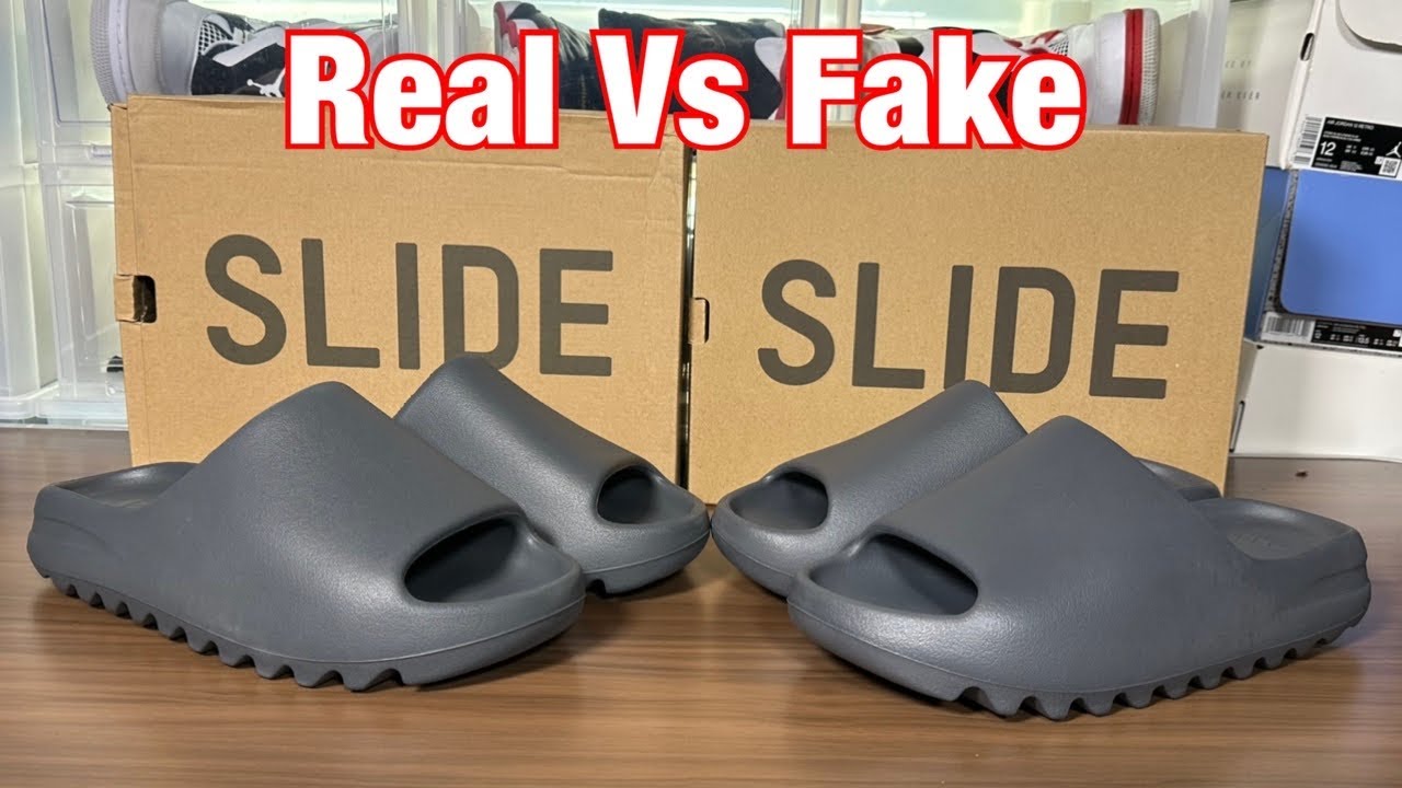Обзор Adidas Yeezy Slide Gray Slate: настоящие или поддельные.