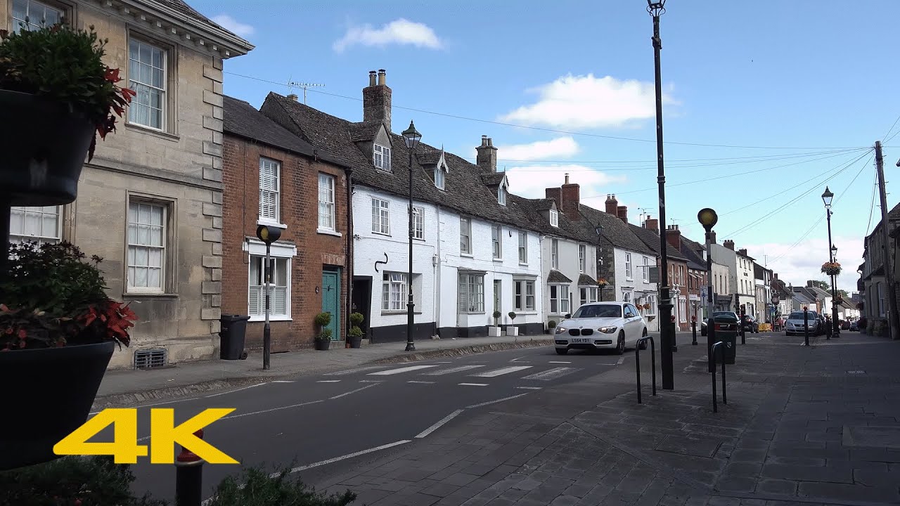 Cricklade Walk: Town Centre【4K】