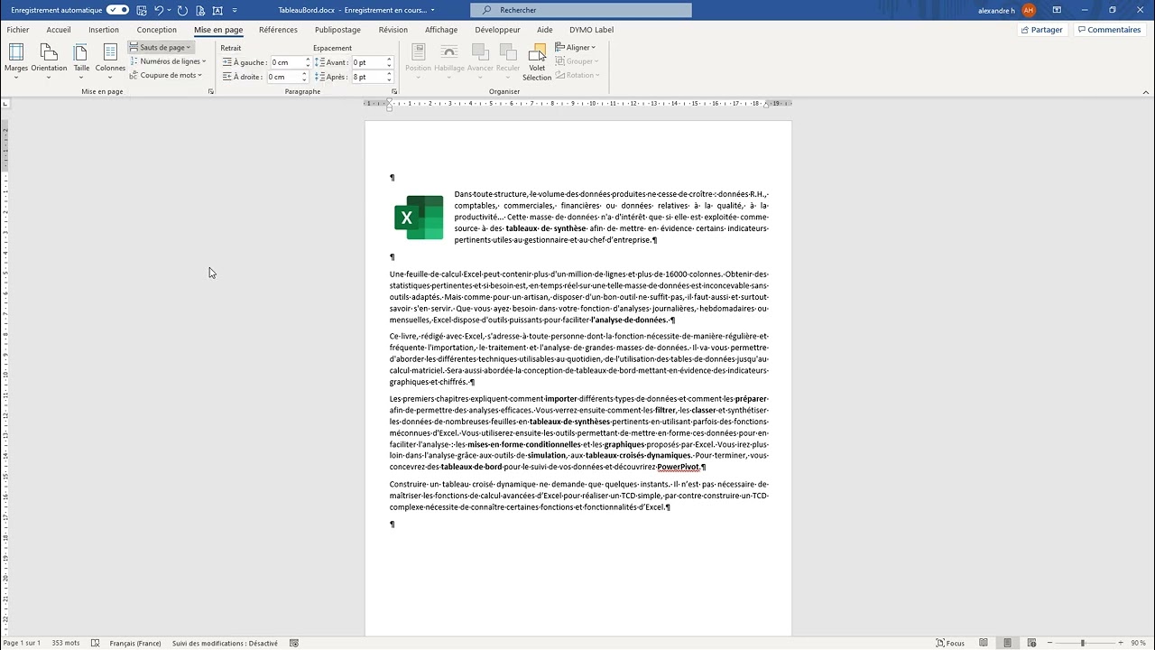 Exercice Saut de section   saut de colonne   insertion image - Formation Word 2021