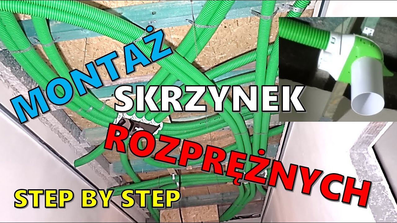 Pe-Flex. Montaż SKRZYNEK ROZPRĘŻNYCH i przewod&oacute;w doprowadzajacych powietrze.