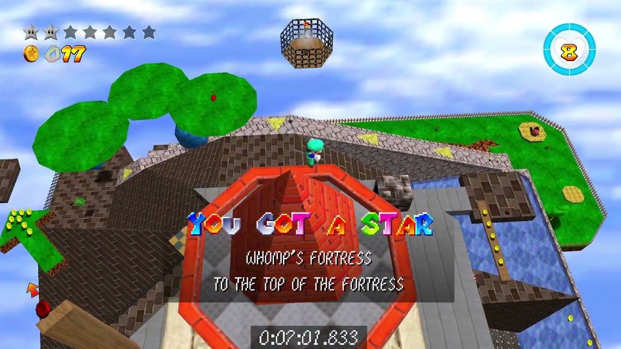 Super Mario 64 Co-op: Odyssey Mario's Moveset 90 Star Speedrun in 34:17.133