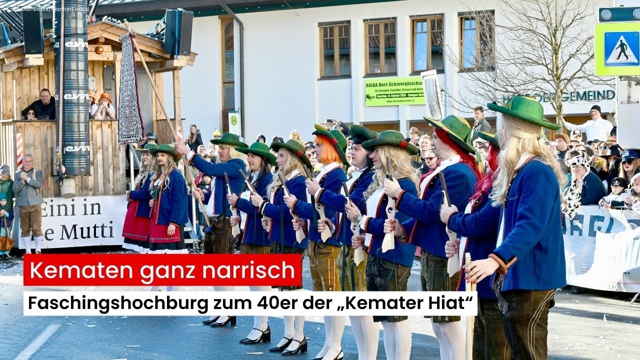 Kematen ganz narrisch: Faschingshochburg zum 40er der „Kemater Hiat“