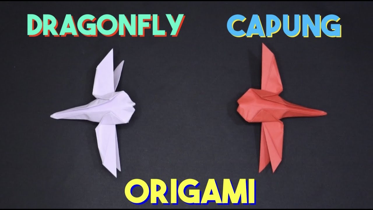 How to make a paper dragonfly that flies