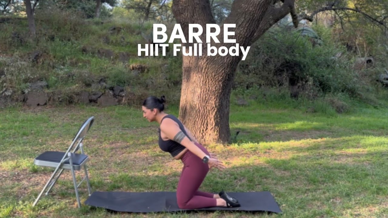 Rutina Barre con silla | HIIT Full Body  