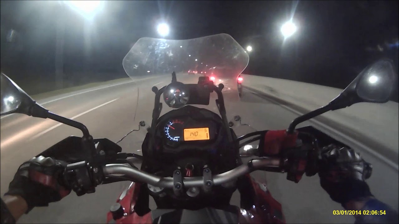 Benelli TRK 502 cornering and top speed test