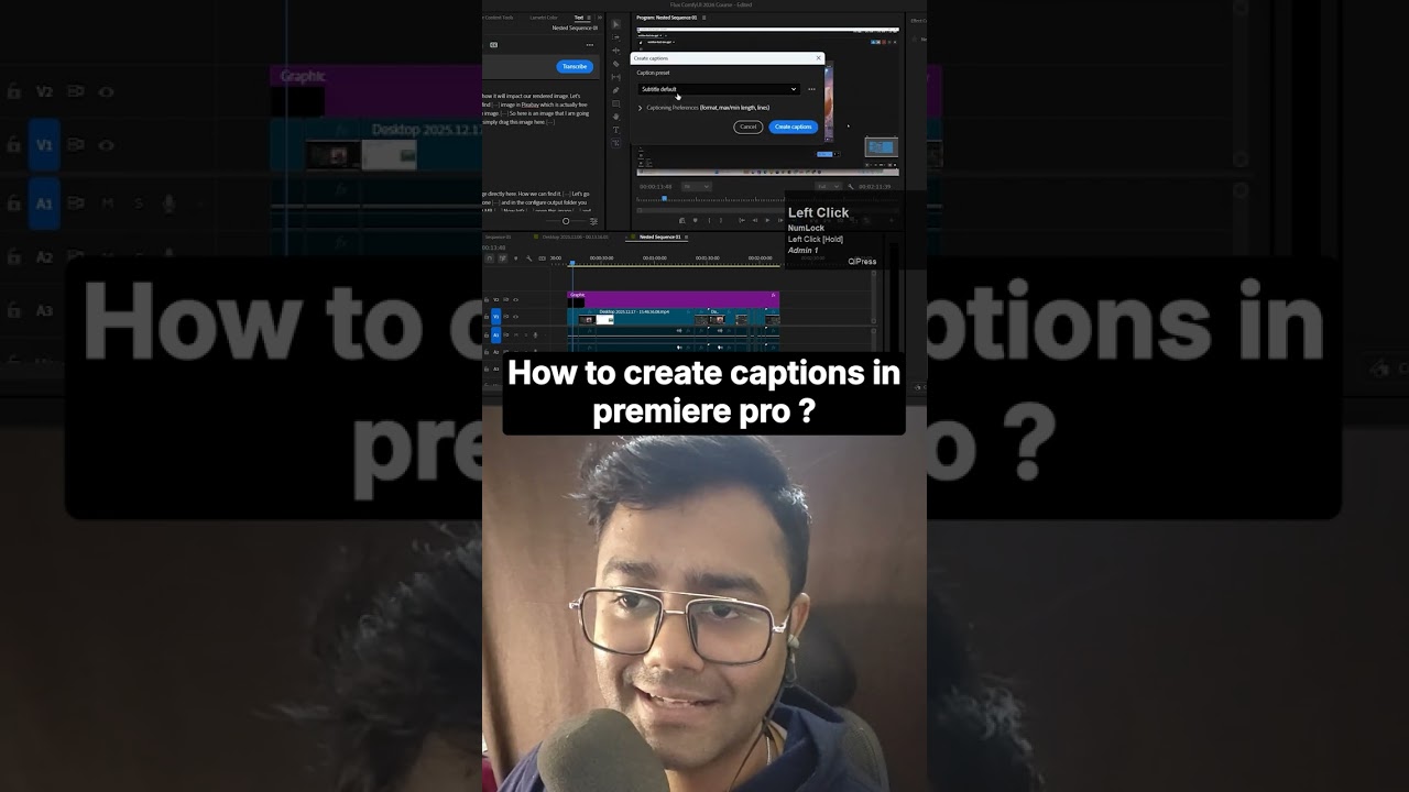 Create Captions in Premiere pro 