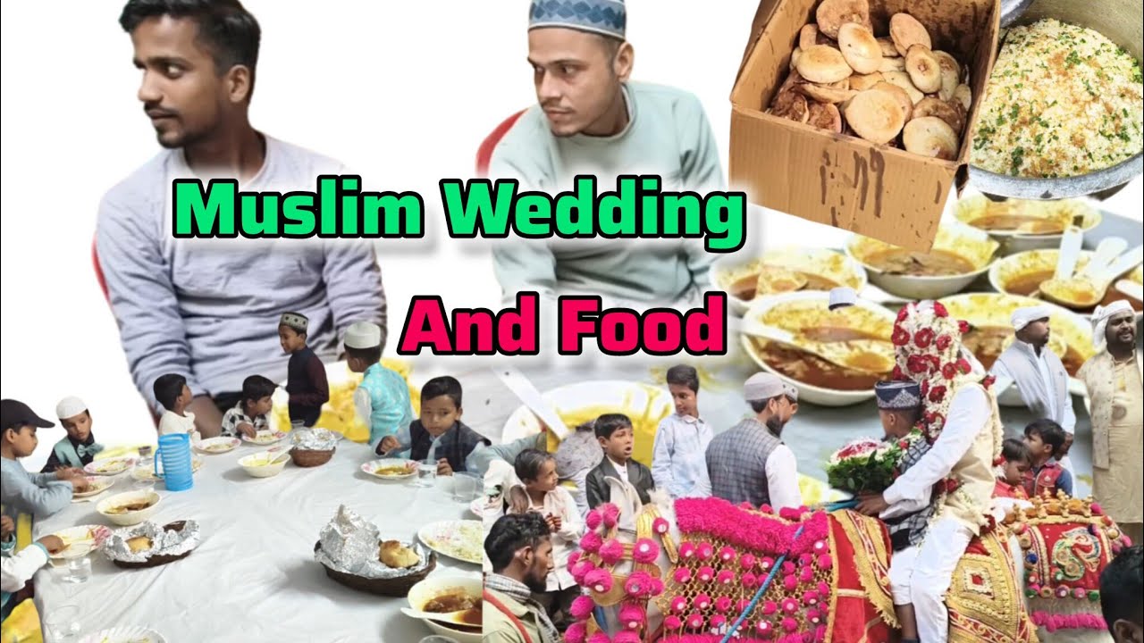 मुस्लिम शादी का खाना & बारात | Muslim wedding | village shaadi #shadi #barat #vlog 