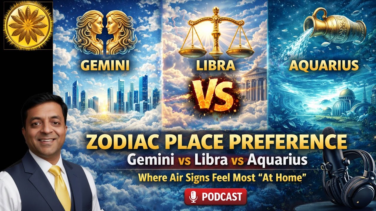 Zodiac Place Preferences : Gemini vs Libra vs Aquarius | Where Air Signs Feel Most “At Home”