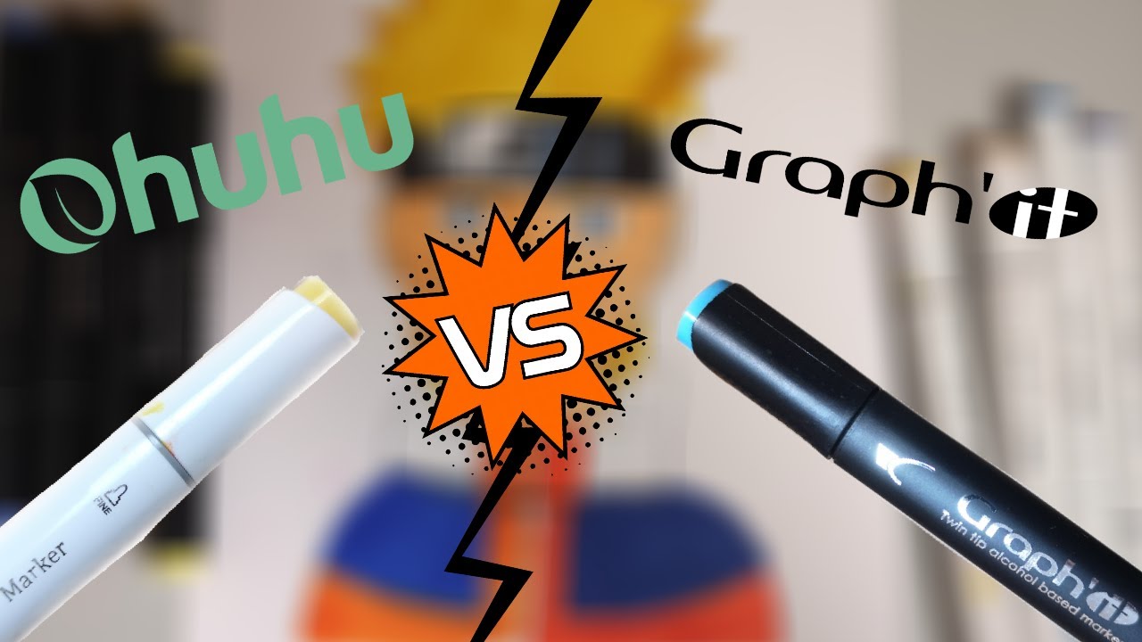 Je teste les graph'it pour la première fois !! VS Ohuhu Markers