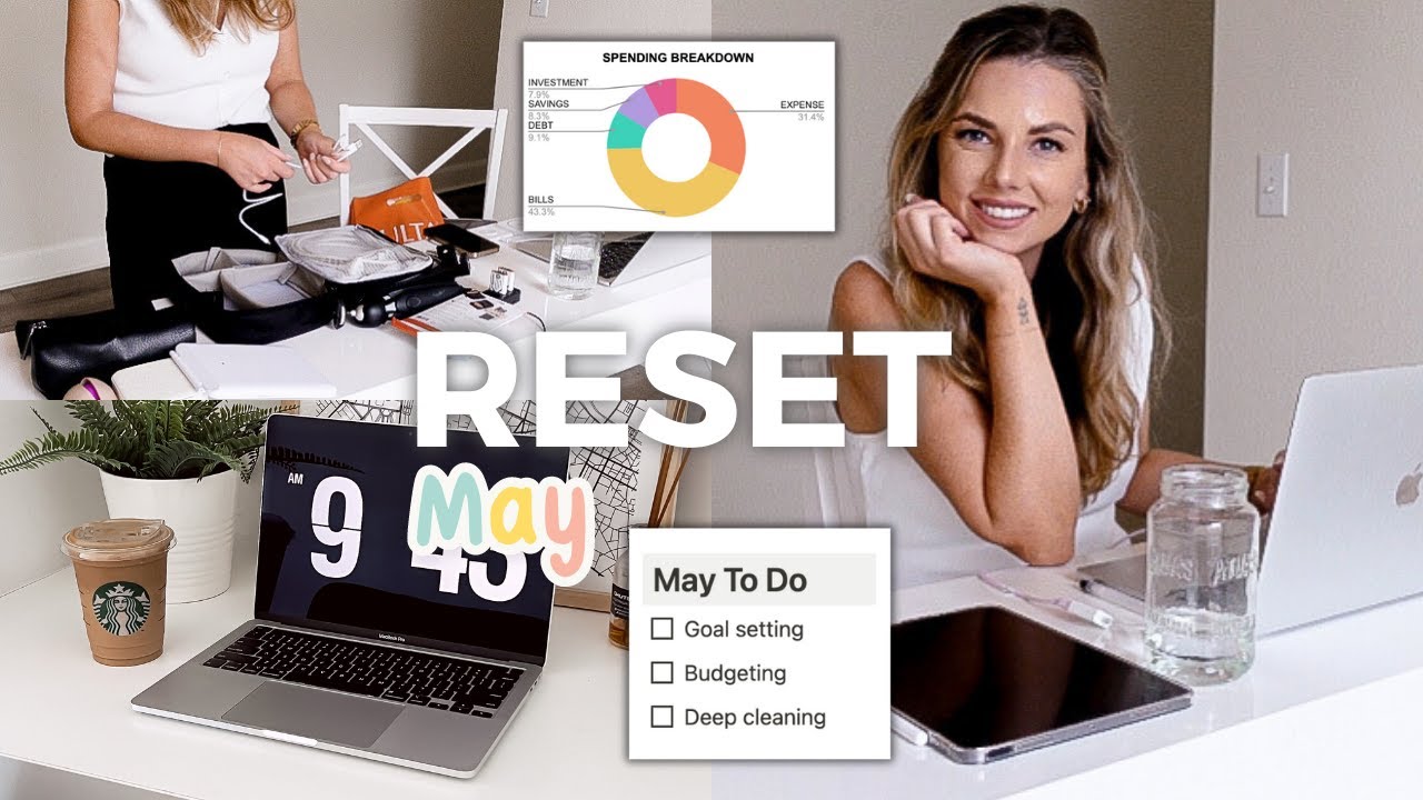 MAY RESET! Cleaning motivation, saving $$$ and organising my month!