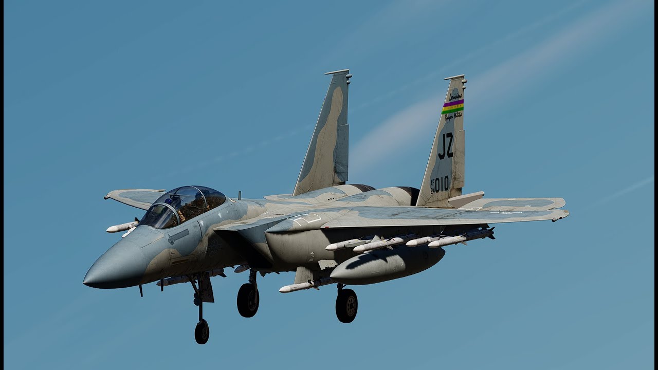 DCS F-15E 122nd Fighter Squadron: JDAM w/High Resolution Map Tutorial