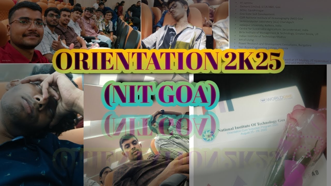 Welcome to the orientation session of NIT GOA 2K25😃😃😃#nitgoa #college #nittrichi #nitwarangal 