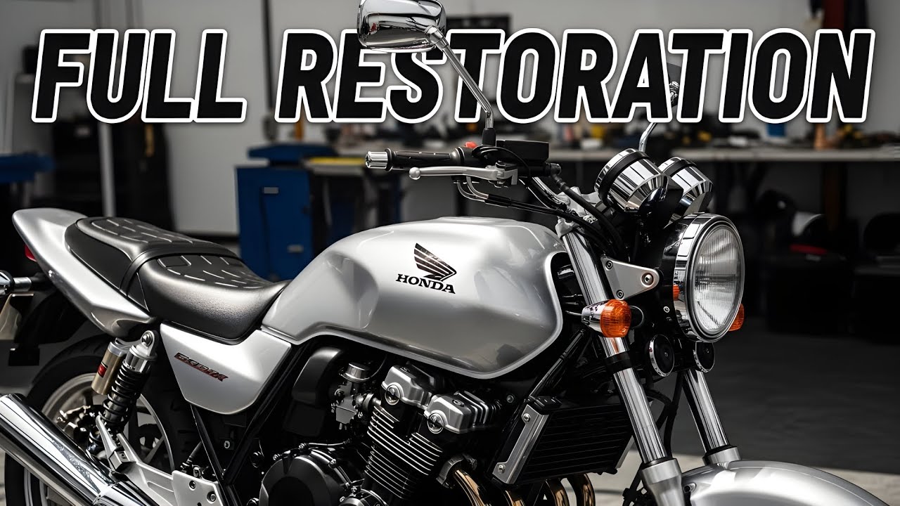 From Burnt Wreck to Showroom Beast! 2001 Honda CB400 Full Insane Restoration 🔥😱