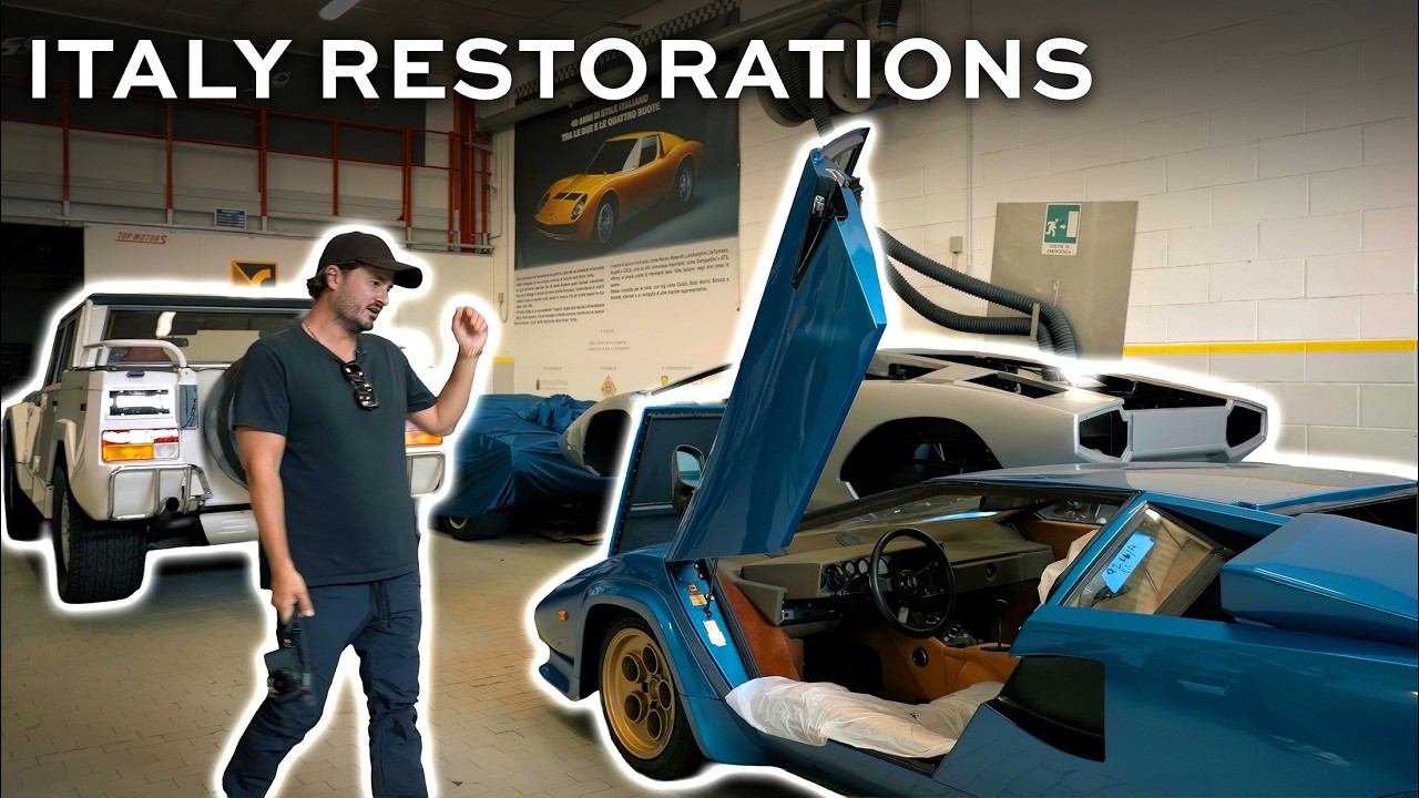 10+ Restorations! FIVE Countach Low-body, F40, Miura & More