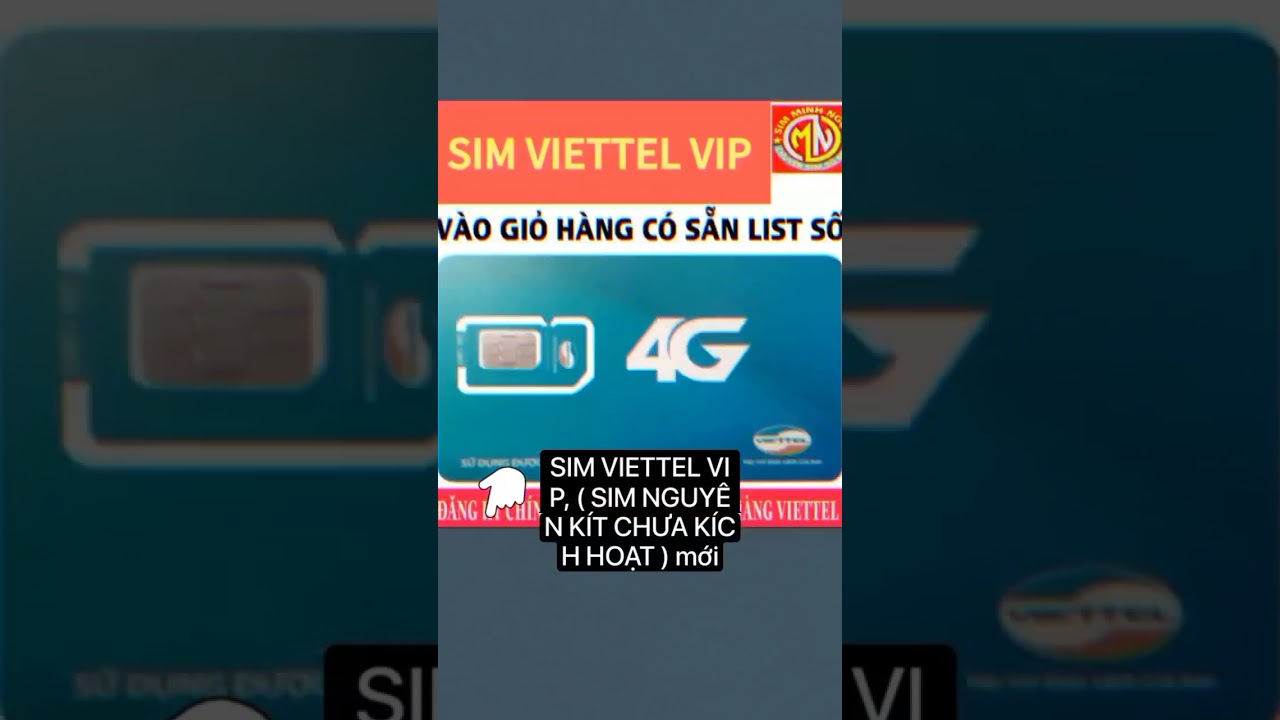 SIM VIETTEL VIP, ( SIM NGUY&Ecirc;N K&Iacute;T CHƯA K&Iacute;CH HOẠT ) mới