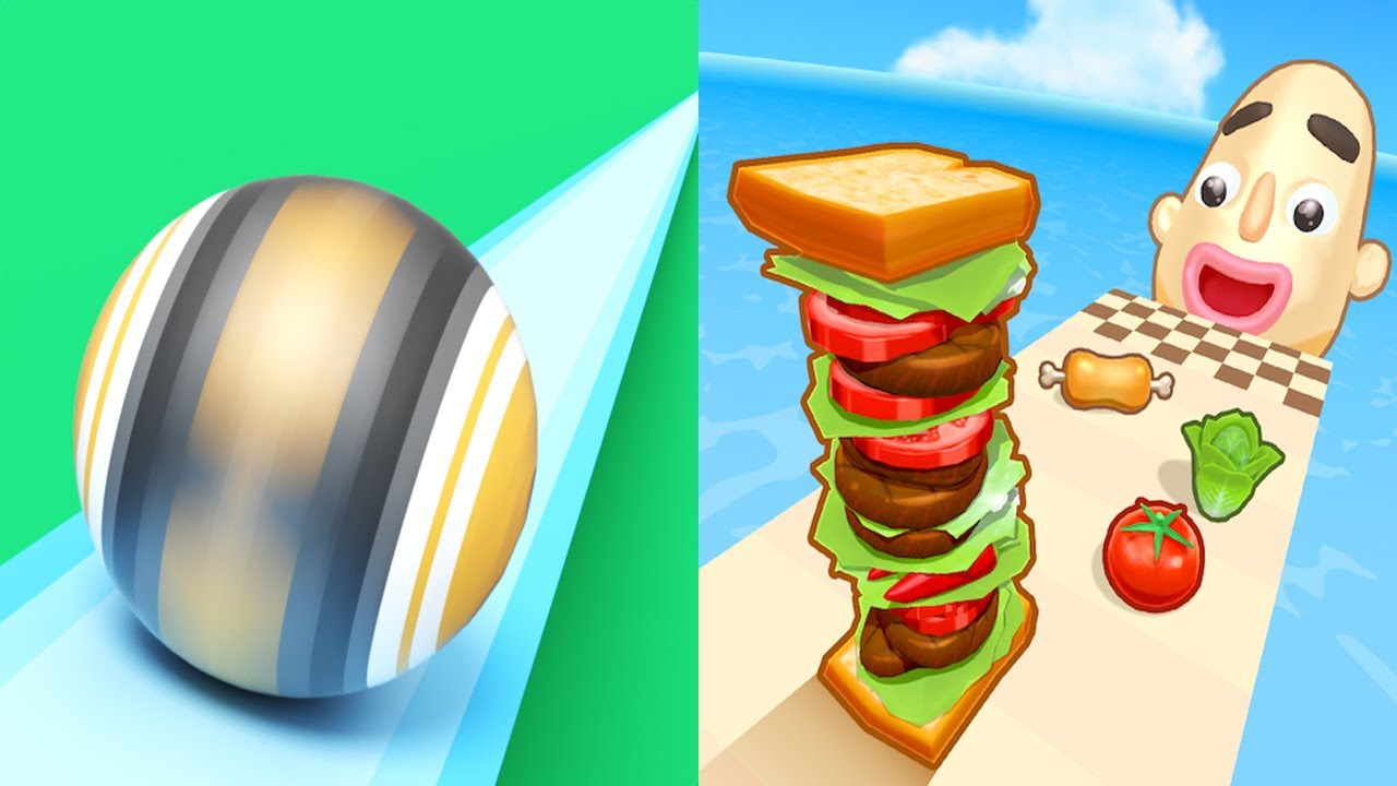 Action Balls VS Sandwich Runner Android iOS Gameplay (Level 36-40)