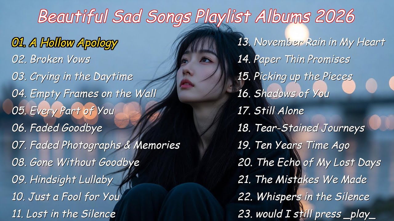 Beautiful Sad Songs Playlist 2026 🎶 Depressing Songs That Will Make You Cry