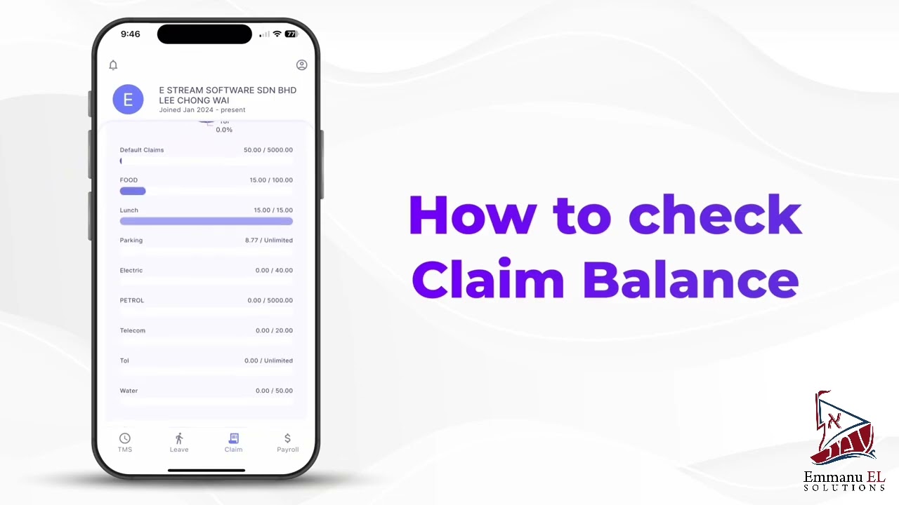 SQL HRMS - How to Check Claim Balance